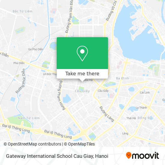 Gateway International School Cau Giay map