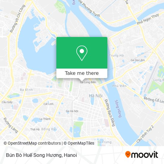 Bún Bò Huế Song Hương map