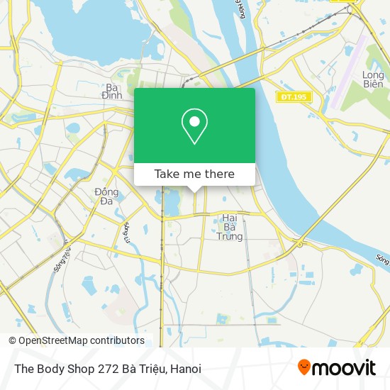 The Body Shop 272 Bà Triệu map