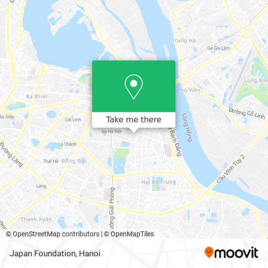 Japan Foundation map