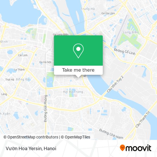 Vườn Hoa Yersin map