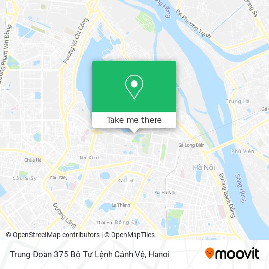 Trung Đoàn 375 Bộ Tư Lệnh Cảnh Vệ map