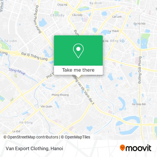 Van Export Clothing map