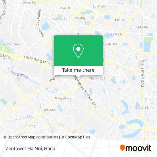 Zentower Ha Noi map