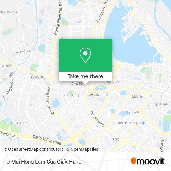 Ô Mai Hồng Lam Cầu Giấy map