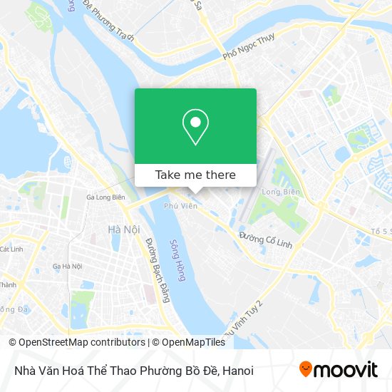 Nhà Văn Hoá Thể Thao Phường Bồ Đề map