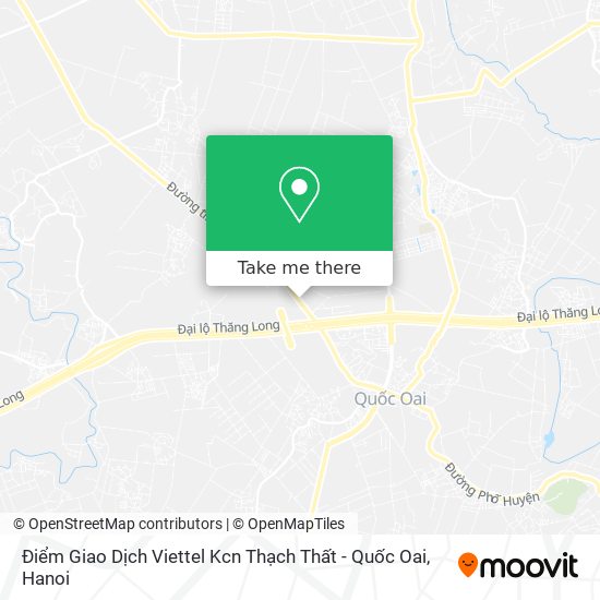 Điểm Giao Dịch Viettel Kcn Thạch Thất - Quốc Oai map