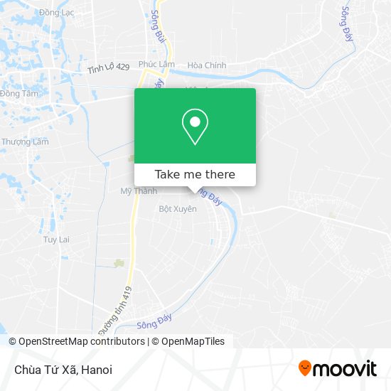 Chùa Tứ Xã map
