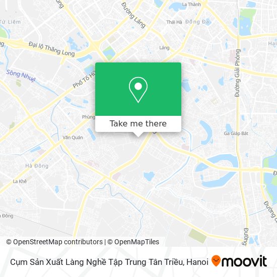 Cụm Sản Xuất Làng Nghề Tập Trung Tân Triều map