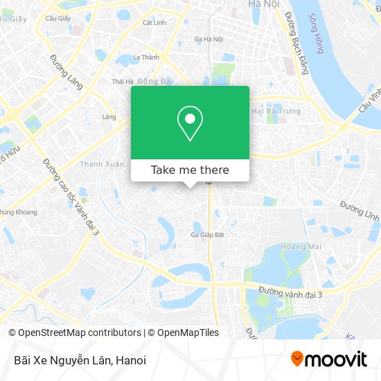 Bãi Xe Nguyễn Lân map