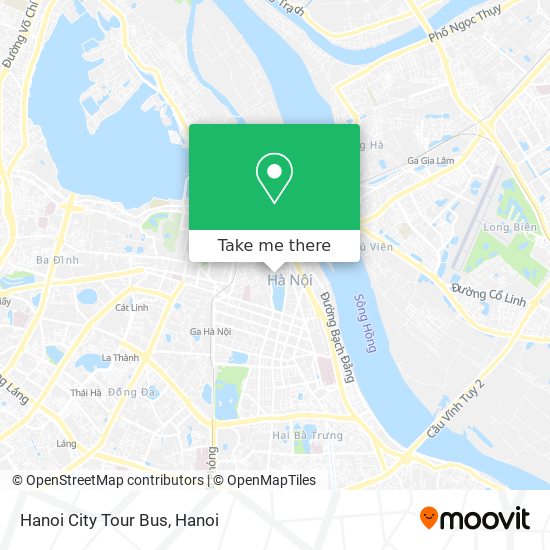 Hanoi City Tour Bus map