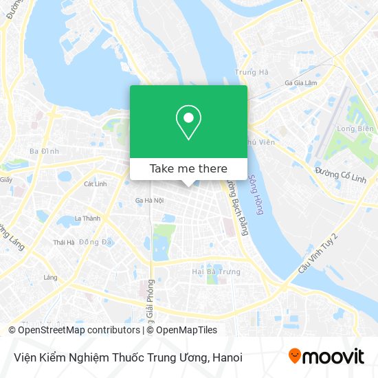 Viện Kiểm Nghiệm Thuốc Trung Ương map