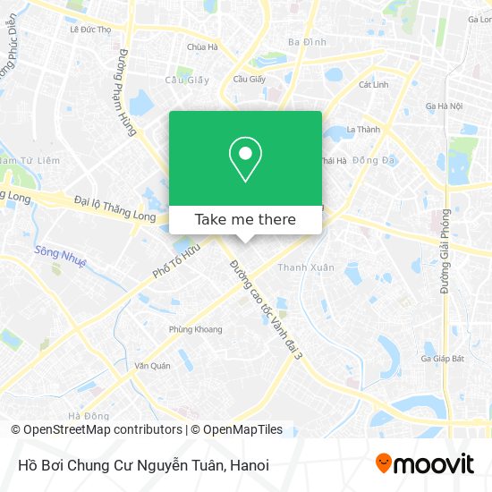 Hồ Bơi Chung Cư Nguyễn Tuân map