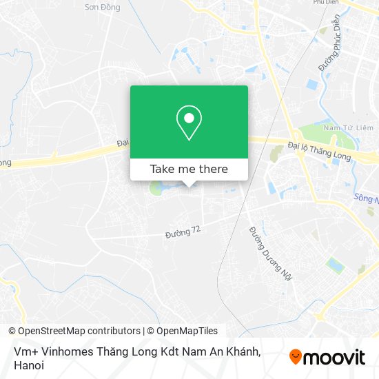 Vm+ Vinhomes Thăng Long Kdt Nam An Khánh map