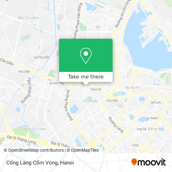 Cổng Làng Cốm Vòng map