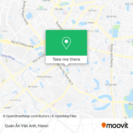 Quán Ăn Vân Anh map