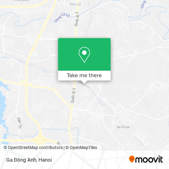 Ga Đông Anh map