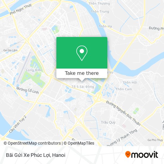 Bãi Gửi Xe Phúc Lợi map