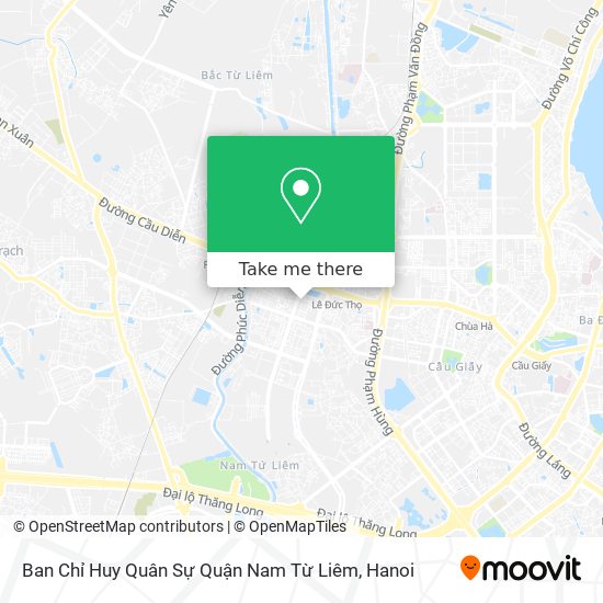Ban Chỉ Huy Quân Sự Quận Nam Từ Liêm map