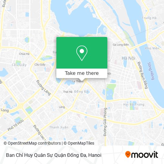 Ban Chỉ Huy Quân Sự Quận Đống Đa map
