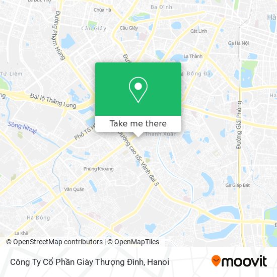 Công Ty Cổ Phần Giày Thượng Đình map