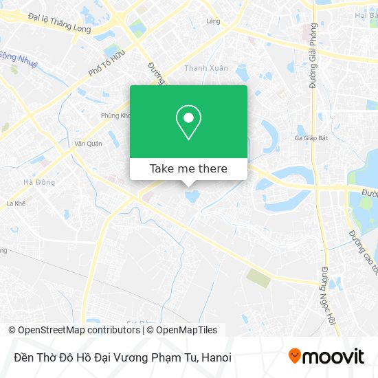 Đền Thờ Đô Hồ Đại Vương Phạm Tu map