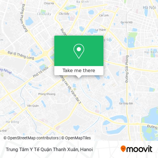 Trung Tâm Y Tế Quận Thanh Xuân map