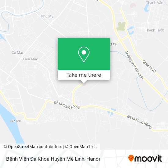 Bệnh Viện Đa Khoa Huyện Mê Linh map