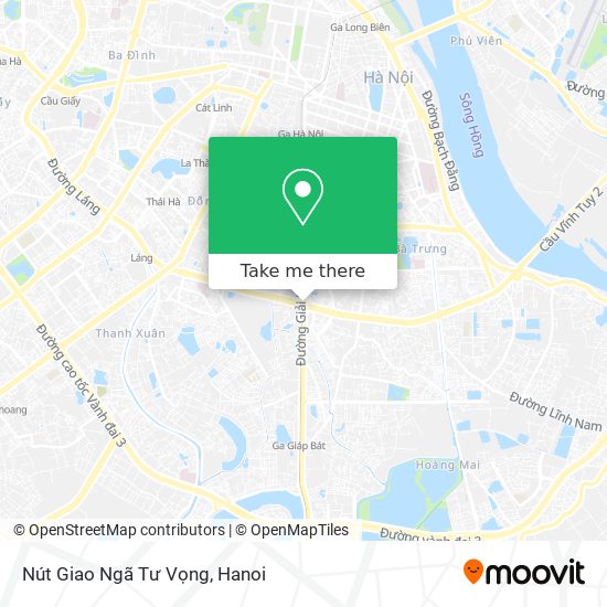 Nút Giao Ngã Tư Vọng map