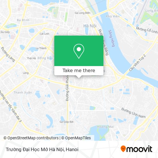 Trường Đại Học Mở Hà Nội map