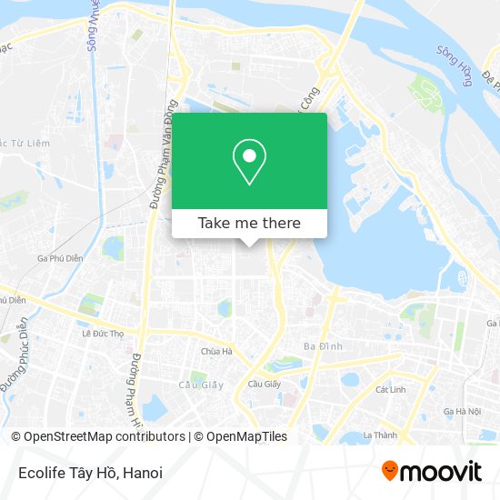 Ecolife Tây Hồ map