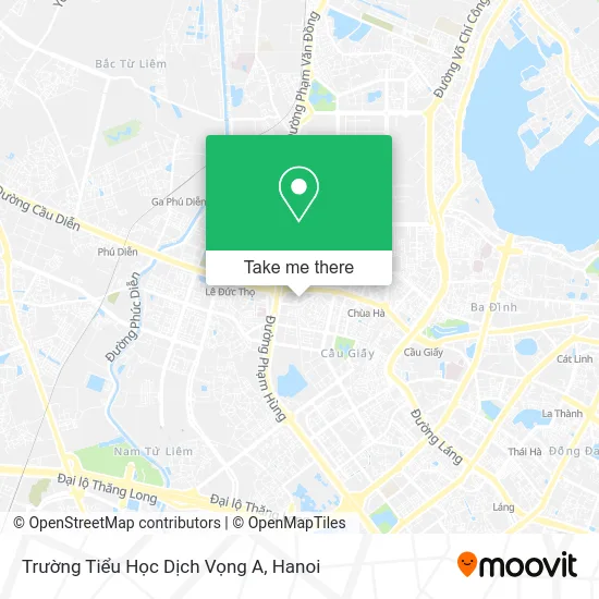 Trường Tiểu Học Dịch Vọng A map