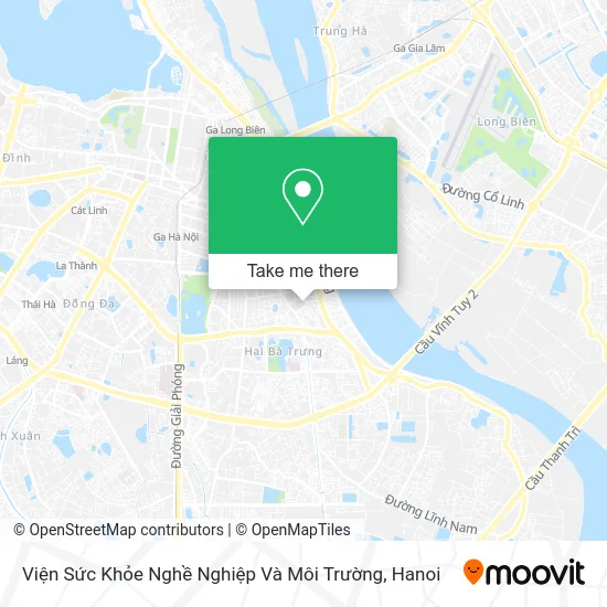 Viện Sức Khỏe Nghề Nghiệp Và Môi Trường map