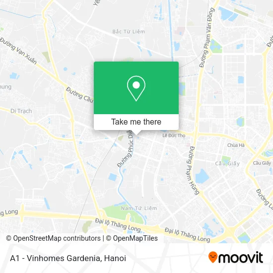A1 - Vinhomes Gardenia map