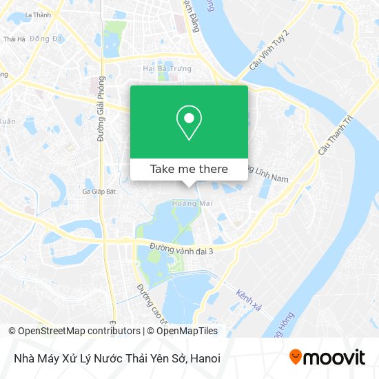 Nhà Máy Xử Lý Nước Thải Yên Sở map