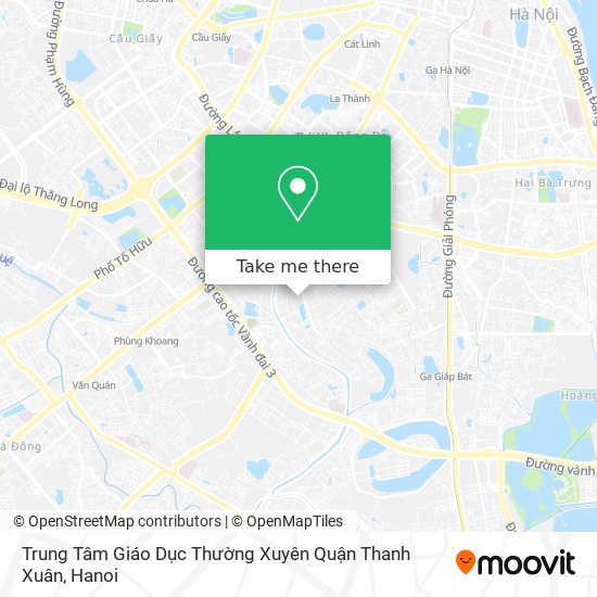 Trung Tâm Giáo Dục Thường Xuyên Quận Thanh Xuân map