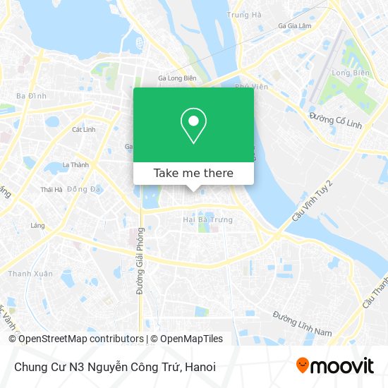 Chung Cư N3 Nguyễn Công Trứ map