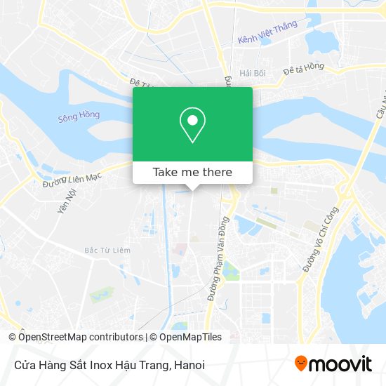 Cửa Hàng Sắt Inox Hậu Trang map