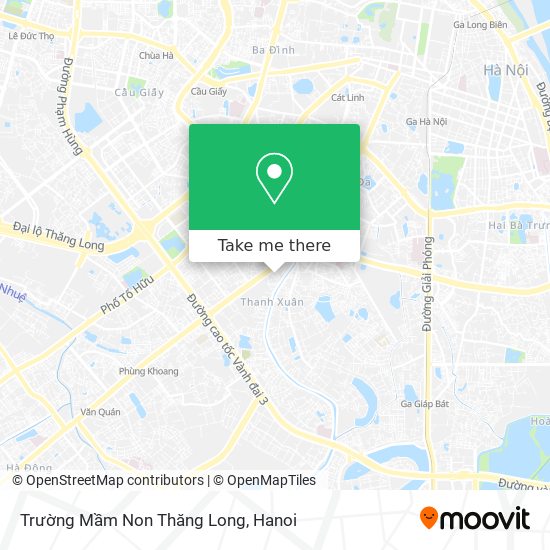 Trường Mầm Non Thăng Long map