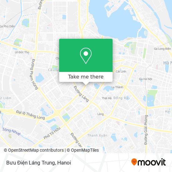 Bưu Điện Láng Trung map