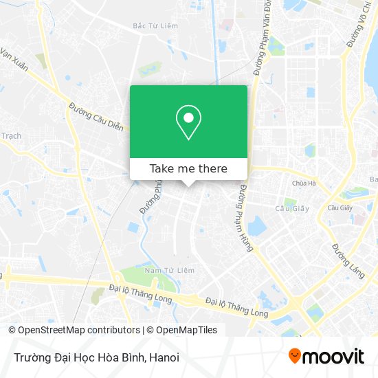 Trường Đại Học Hòa Bình map