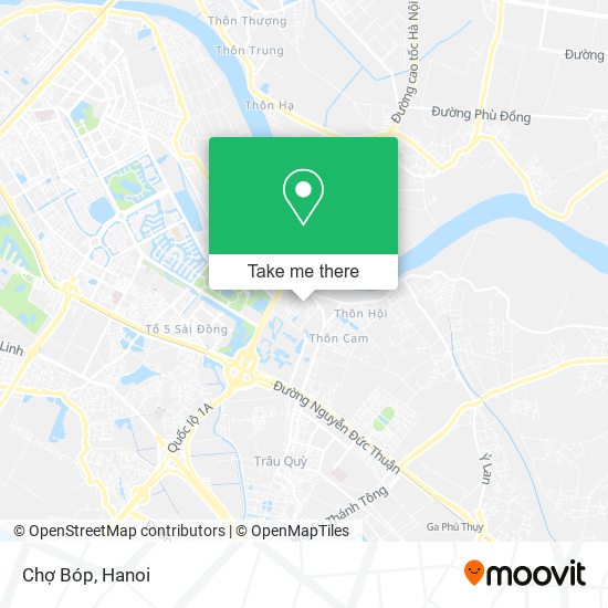 Chợ Bóp map