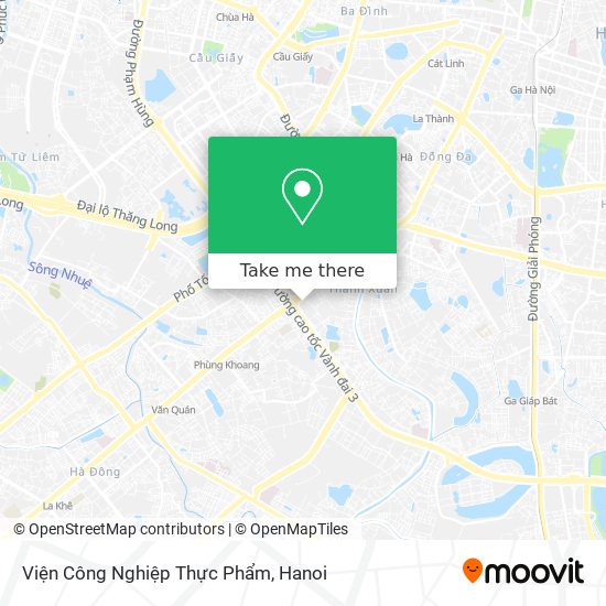 Viện Công Nghiệp Thực Phẩm map