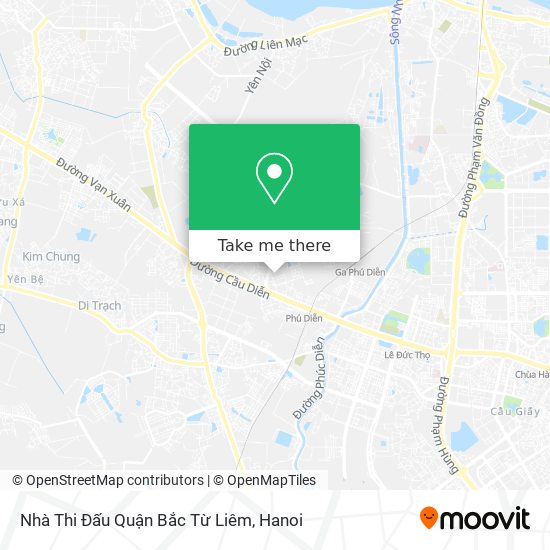 Nhà Thi Đấu Quận Bắc Từ Liêm map