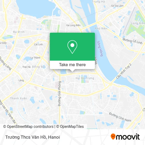 Trường Thcs Vân Hồ map