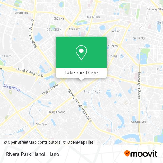 Rivera Park Hanoi map