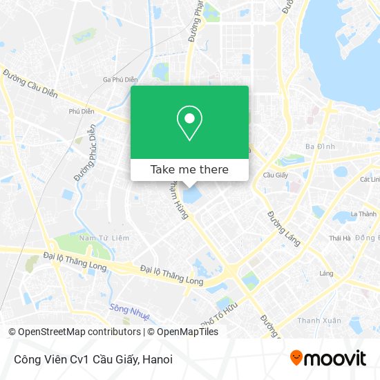 Công Viên Cv1 Cầu Giấy map