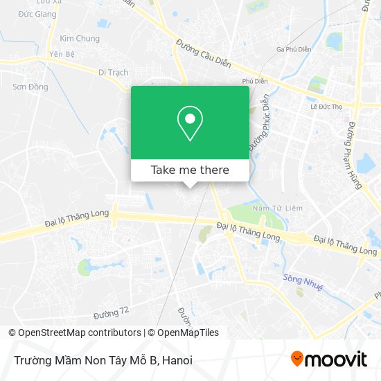 Trường Mầm Non Tây Mỗ B map