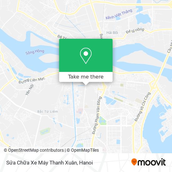 Sửa Chữa Xe Máy Thanh Xuân map
