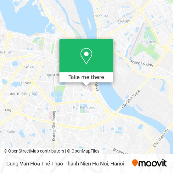 Cung Văn Hoá Thể Thao Thanh Niên Hà Nội map